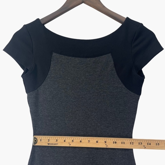 Amanda Uprichard Gray and Black Bodycon Mini Dress - Picture 5 of 7
